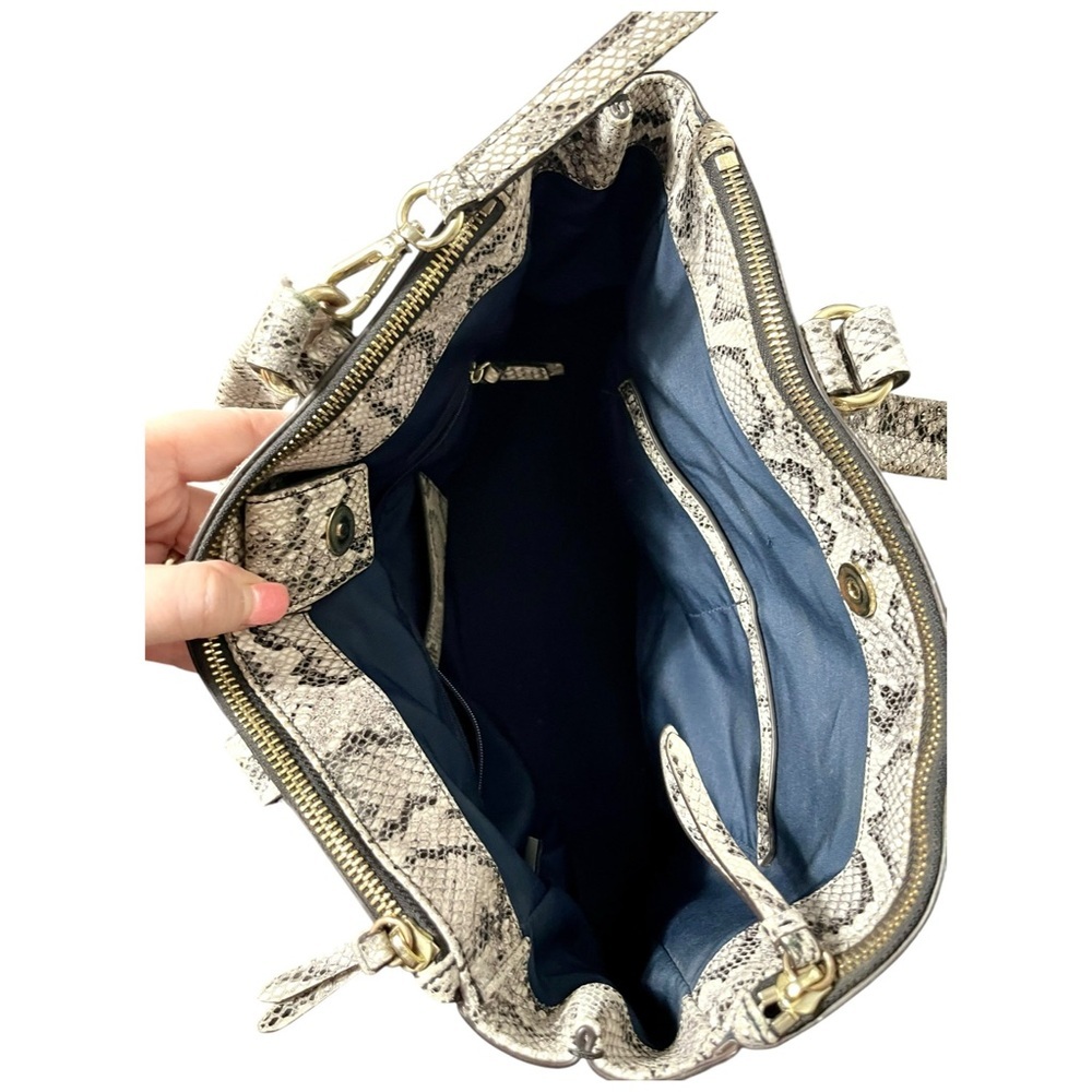 Cole Haan Ellie Leather Snakeskin Purse - Picture 5 of 7